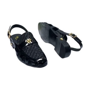 Classic Versace Luxury Sandals-Black